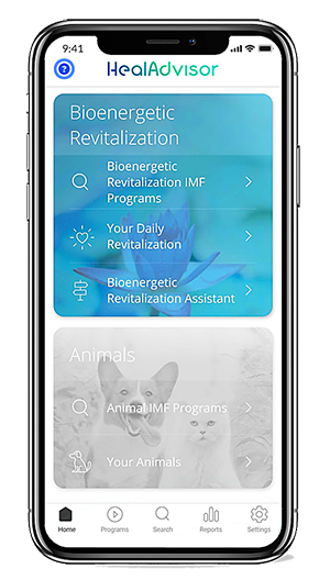 HealAdvisor, Bioenergetic, Vitalization, healy, revitalization, module, app, apps, subscription, free